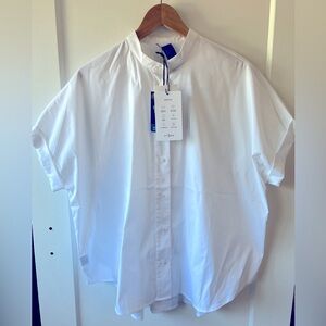 Kit+Ace | Keep it Cool Short Sleeve Blouse - White